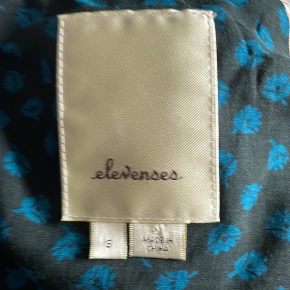 Anthropologie Elevenses Woodland Path Grey 70% Wool Crop 3/4 Sleeve Blazer - S - Picture 13 of 13